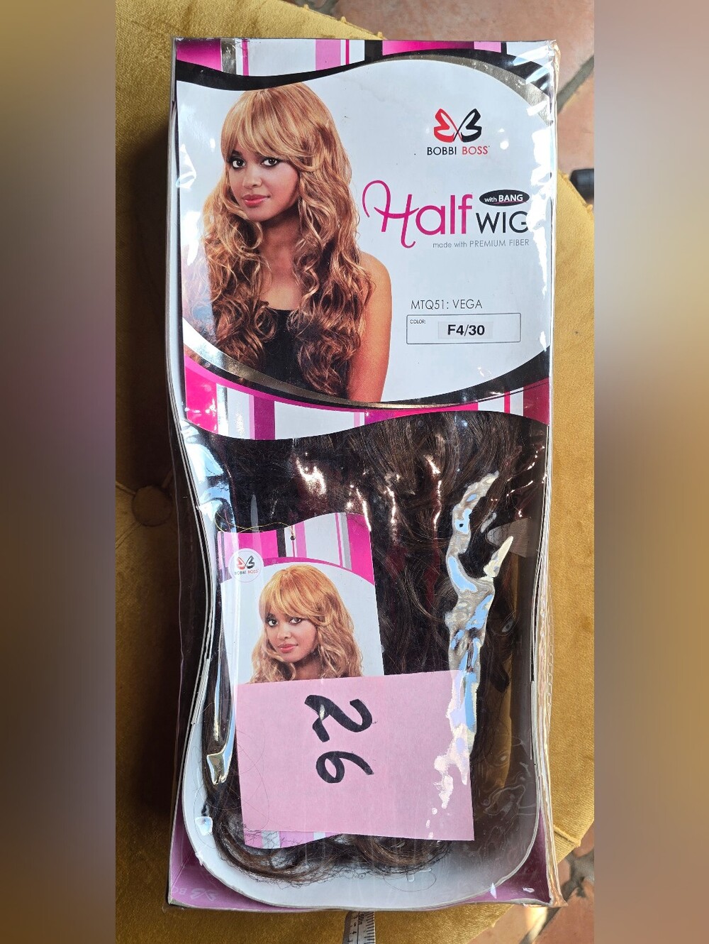 NWT Half Wig  With Bangs